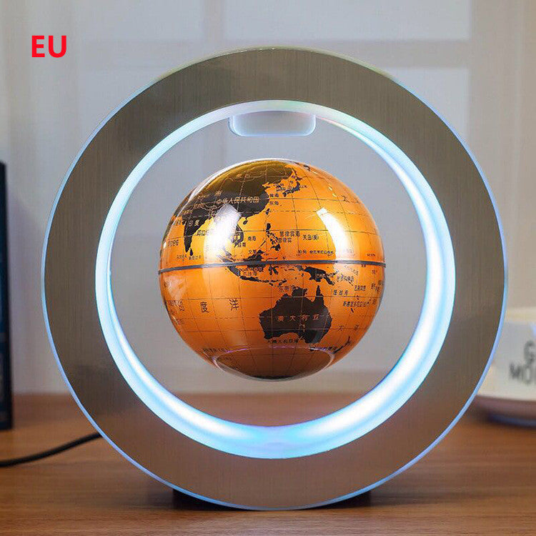 Round LED World Map Floating Globe Magnetic