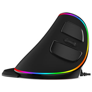 Vertical Ergonomic Snail RGB Anti-Mouse Hand