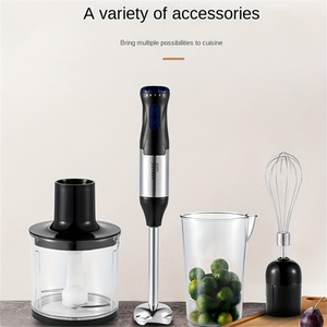 1000W 4-In-1 Handheld Blender Set,Immersion Blend,Including Multi-Function Stick,Whisk,Chopper And Beaker,For Food Processing