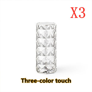 Nordic Crystal Lamp USB Table Lamps Bedroom