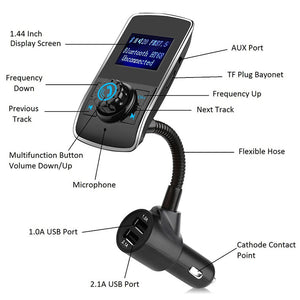 Car Bluetooth Mp3 Car FM Transmitter Car