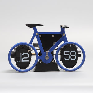 Creative Flip Clock Bicycle Shaped Clock Table Alarm Travel Clock Home Decorative