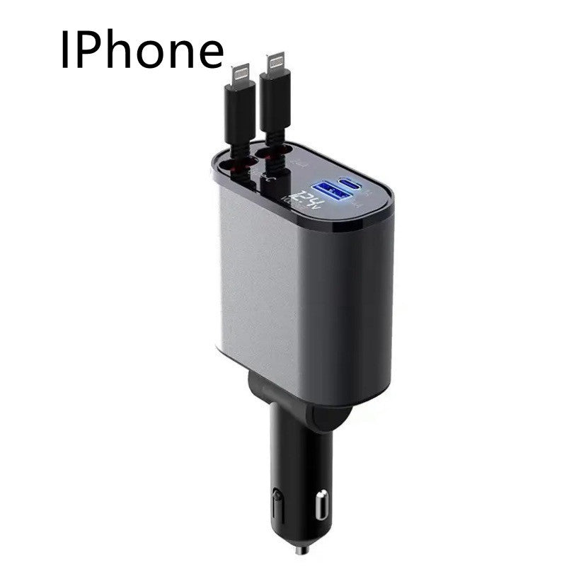 Metal Car Charger 100W Super Fast Charging