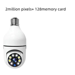 WiFi CAMERA 1080P Bulb 4X Zoom Camera E27