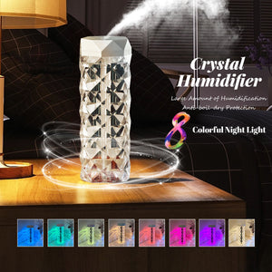 Crystal Lamp Air Humidifier Color Night Light