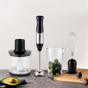 1000W 4-In-1 Handheld Blender Set,Immersion Blend,Including Multi-Function Stick,Whisk,Chopper And Beaker,For Food Processing