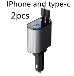 Metal Car Charger 100W Super Fast Charging