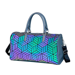 Large Capacity Men's Travel Geometric Pattern Duffle Bag