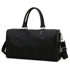 Large Capacity Men's Travel Geometric Pattern Duffle Bag