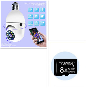 WiFi CAMERA 1080P Bulb 4X Zoom Camera E27