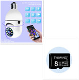 WiFi CAMERA 1080P Bulb 4X Zoom Camera E27