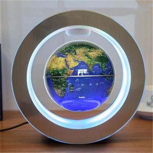 Round LED World Map Floating Globe Magnetic