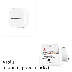 Portable Mini Thermal Label Printer Home Photo